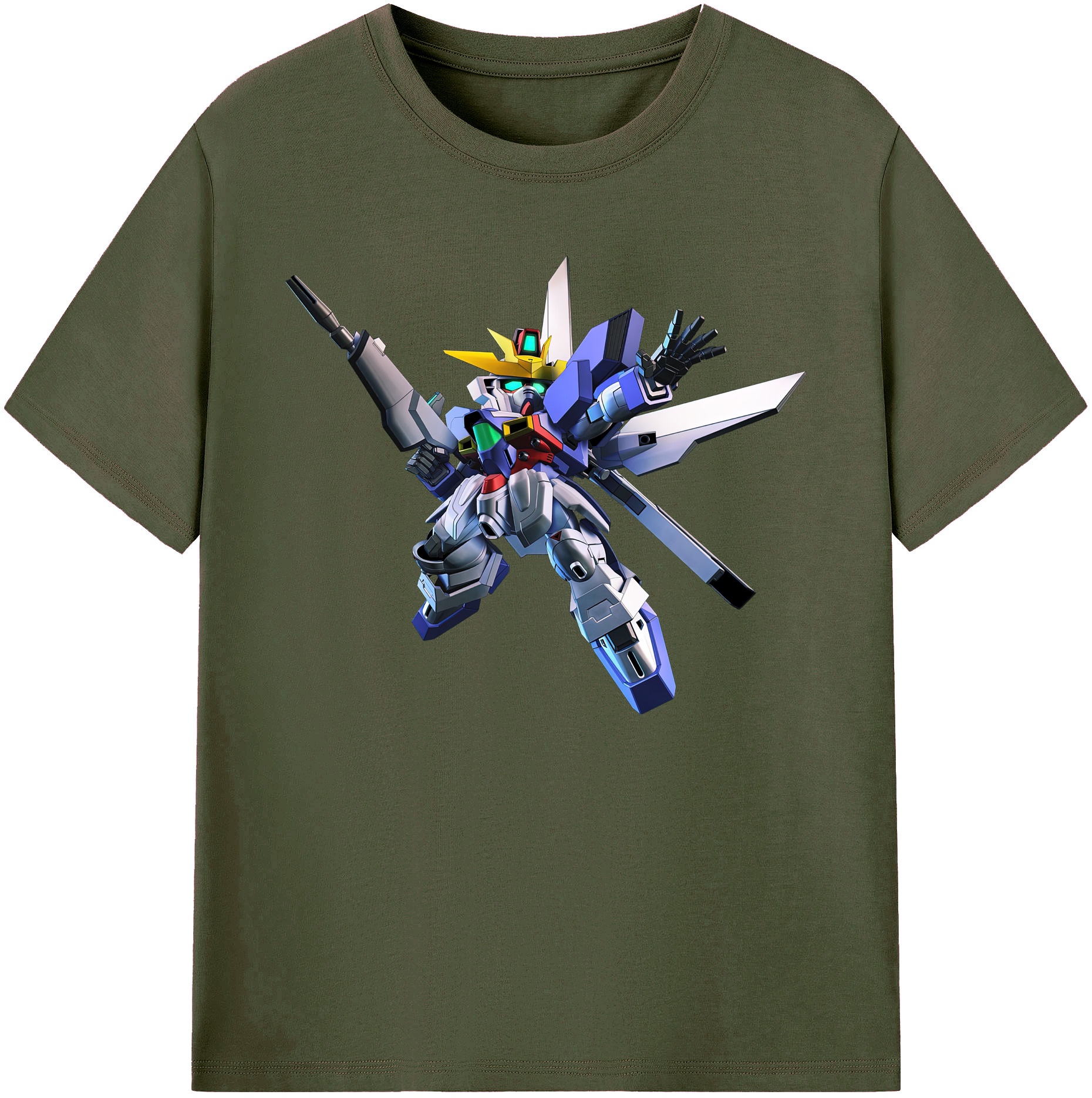（画像用） 機動戦士ガンダム Mobile Suit Gundam 綿100％ メンズ半袖Tシャツ｜肌触りやわらか＆通気性